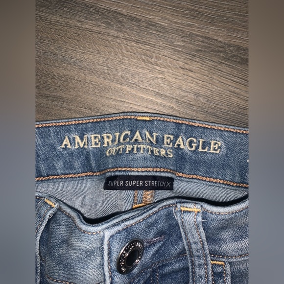 American Eagle Outfitters Skinny Jeans (light blue fade) size 0 - Picture 2 of 2